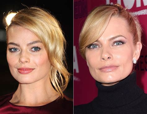celebrity lookalikes celebrities that could be twins including margot robbie and jaime pressly
