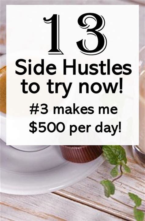 13 easy side hustles to make 500 today make more money make money fast side hustle