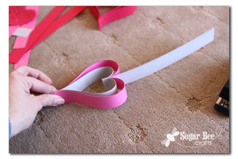Paper Strip Crafts How To Make Heart Ornaments From Paper Strips