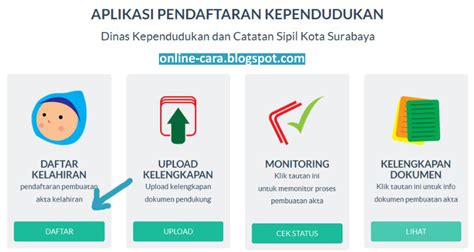 Cara Mengurus Akta Kelahiran Online  onlinecara
