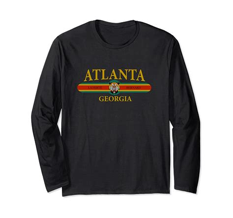 Atlanta Georgia State Fashion Apparel Retro City Of Atlanta Long Sleeve