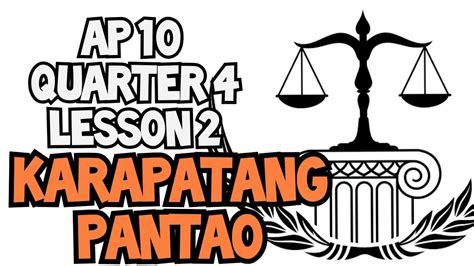 Karapatang Pantao Ap 10 Youtube