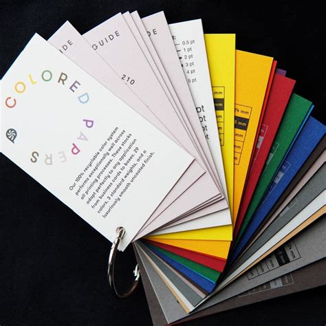 Custom Colored Paper Sample Book Printing Print Peppermint 2023