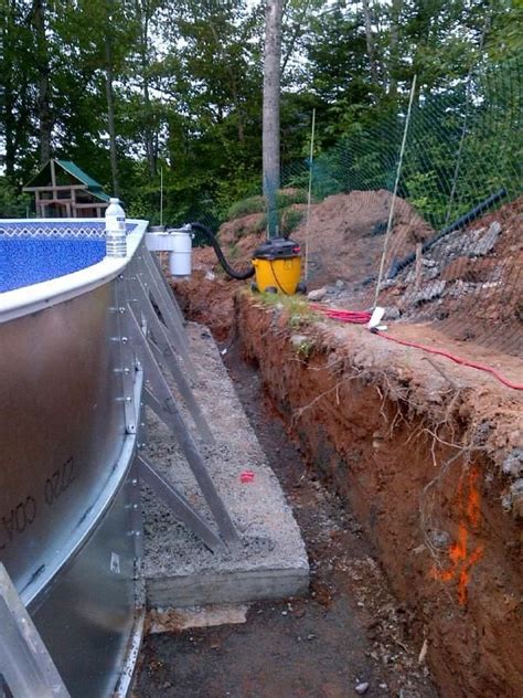Above ground swimming pools can be successfully put partially in the ground with no issues. Semi Inground Pools | Pool Supplies Canada | Pool images ...