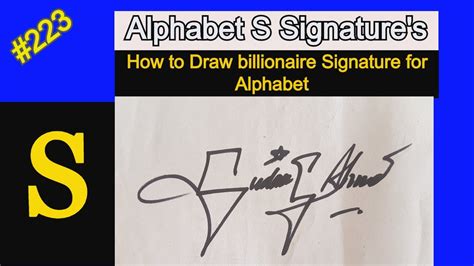S Signature How To Create Billionaire Signature For Alphabet S S