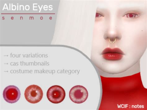 Sims 4 Albino Eyes Cc