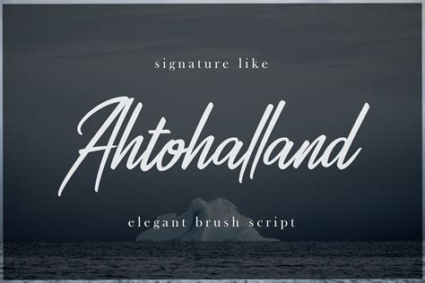 Ahtohalland Elegant Signature Script Stunning Script Fonts Creative