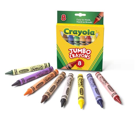 (3 Pack) Crayola 8 Count Jumbo Easy Grasp Crayons - Walmart.com ...