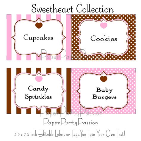 Setup templates will guide you in setting up design files for your standard labels. 6 Best Images of Candy Bar Tags Printable Template - Free ...