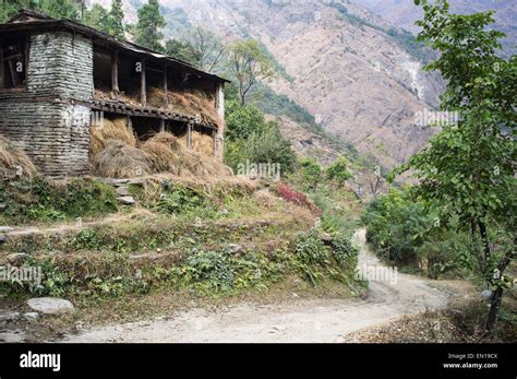 Nepali Rural House Nepal Stock Photo Alamy