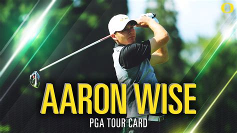 Well you're in luck, because here they come. Wise Earns PGA Tour Card