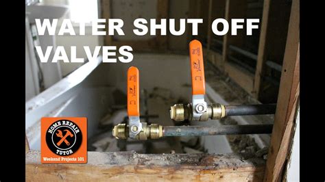 How To Install A Water Shut Off Valve In A Bathroom Step By Step