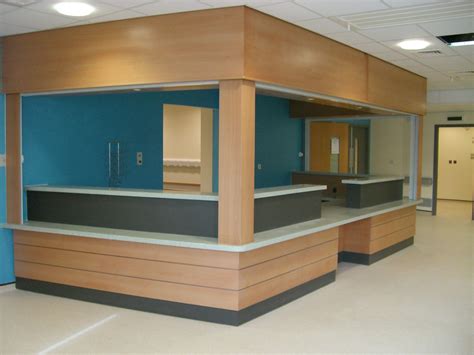 Available in png and svg formats. Local hospital A&E reception desk in beech veneer with ...