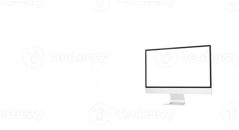 Transparent Desktop Monitor Screen With Webpage Presentation 13760771 Png