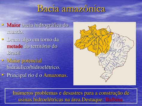 PPT Bacias hidrográficas brasileiras PowerPoint Presentation free