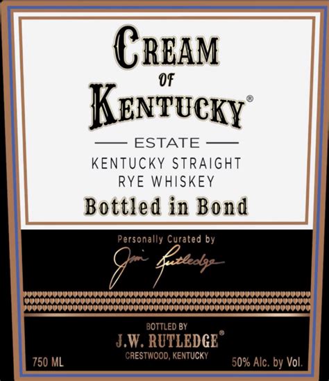 Cream Of Kentucky Bottled In Bond Rye 50 Abv Norfolk Wine And Spirits