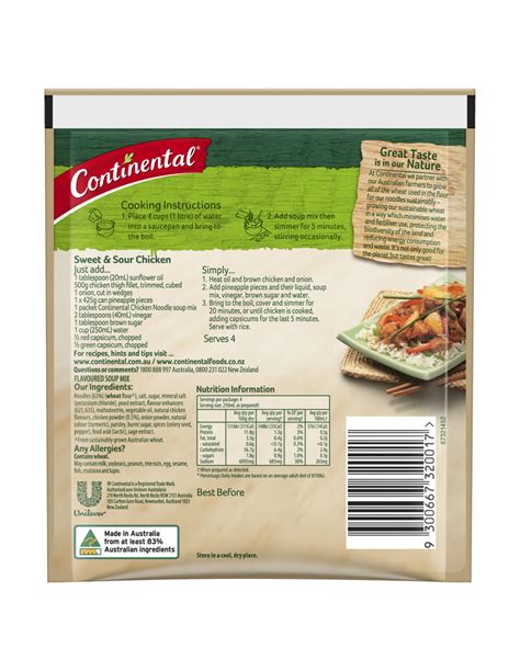 Continental Packet Soup Chicken Noodle 45g