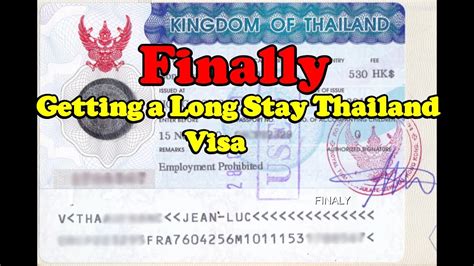 Getting A Long Stay Thailand Visa Youtube