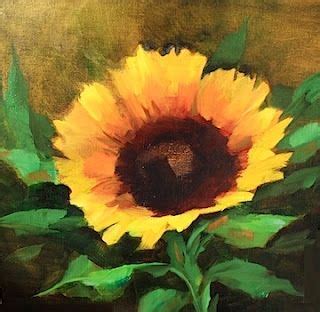 Le Aperitif Rooster And Sunflower Painting By Texas Flower Artist