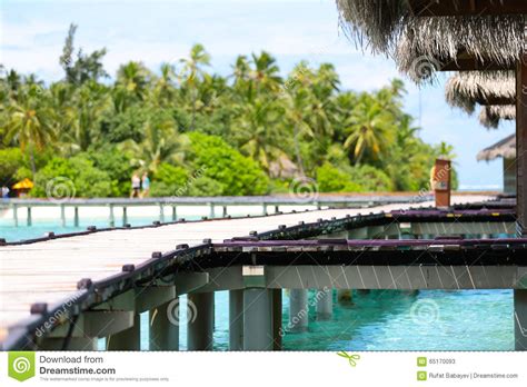 Maldives Resort Stock Image Image Of Walkway Wonderful 65170093