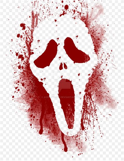 Ghostface Horror Icon Film Illustration Png 752x1063px Watercolor