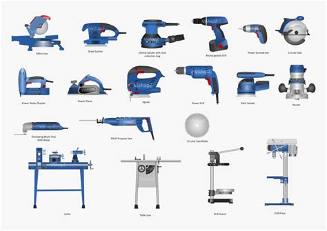 Starting woodwork, as a beginner or an expert, needs a traditional tool kit, which serves minimal purposes of woodworking. Transparent Power Drill Clipart - Power Tools With Names ...
