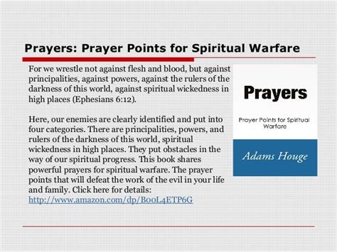 Prayers Prayer Points For Spiritual Warfare