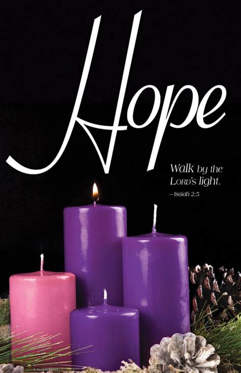 Church Bulletin 11 Advent Hope Pack Of 50 In 2020 Advent Hope