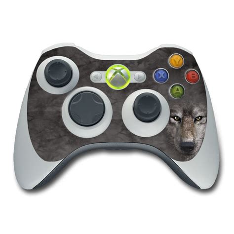 Xbox 360 Controller Skin Grey Wolf By The Mountain Decalgirl