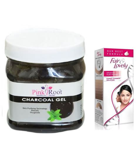 Pink Root Charcoal Gel 500ml Fair Lovely Advanced Cream Day Cream