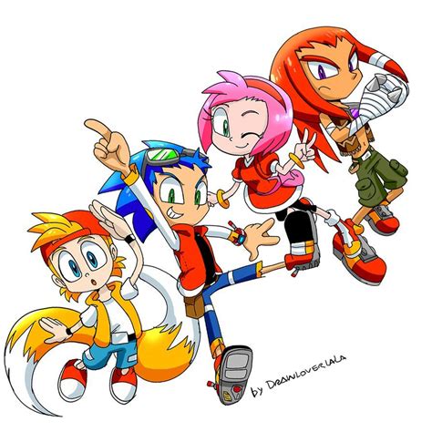 Sonic N Friends By Drawloverlala On Deviantart Sonic Funny Sonic And