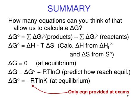 Interactive video lesson plan for: PPT - Thermodynamics Part II: Gibbs Free Energy ...