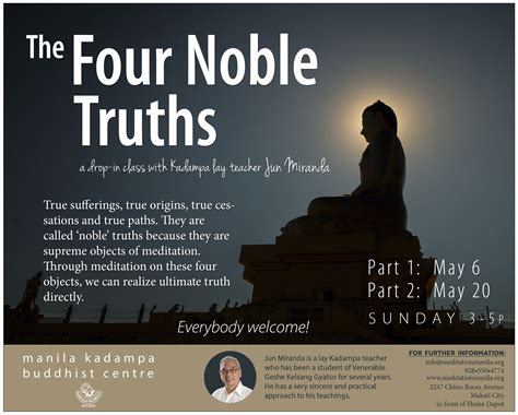 The Four Noble Truths Manila Kadampa Buddhist Centre