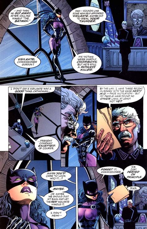 Batman And Catwoman Talking To Each Other In The Dark Knight Comic