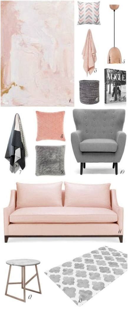 22 Ideas Living Room Grey Blush Rose Gold