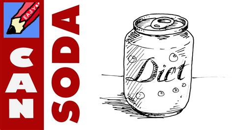 learn how to draw a soda can everyday objects step by step drawing tutorials kulturaupice