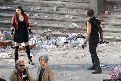 Avengers Age Of Ultron Set Photos Show First Look At Elizabeth Olsen