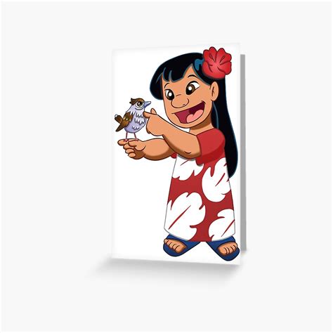 Lilo Pelekai Lilo And Stitch Art Character Greeting Card By JakeGoodwin Redbubble