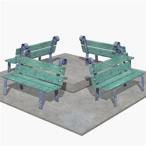 street bench free 3d model 3ds free3d