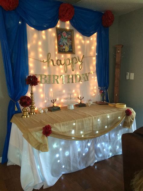 Beauty And The Beast Birthday Party Diy Crafts