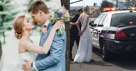 Cops Arrest Newlyweds After Grooms Ex Sees Bride Wearing Stolen White Wedding Dress Inner