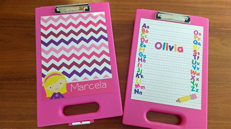 Personalized Kids Acrylic Clipboards