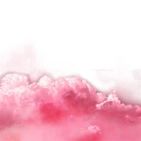 Nubes Rosadas Cielo Real Png Color Nubes Estilo De Dibujos Animados
