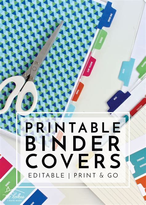 Free Printable Binder Divider Templates Addictionary