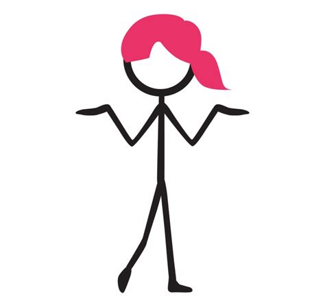 Stick Figure Girl Png