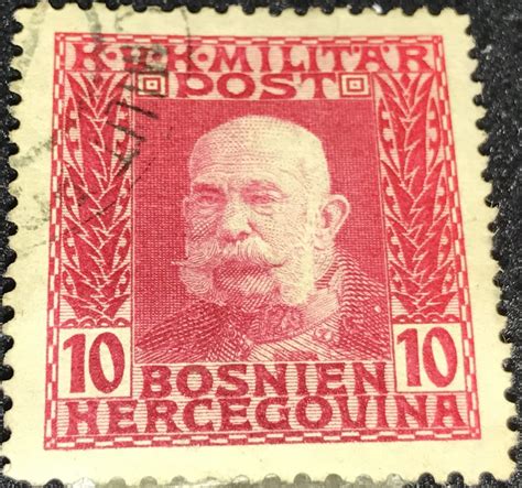 Austria Hungarian 10 Heller Stamp From Military Occupied B Flickr