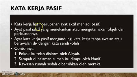 Kata kerja pasif dalam subjek bahasa melayu tahun 2. Kata Kerja Aktif dan Pasif - Bahasa Melayu tahun 2 - YouTube