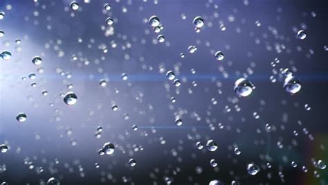 Beautiful Rain Drops Fall In Slow Motion Loop 1920x1080 Stock Footage