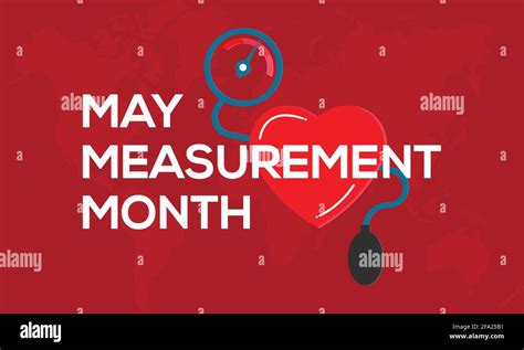 Mes De Medición De Mayo Prevención Y Conciencia Concepto Vectorial