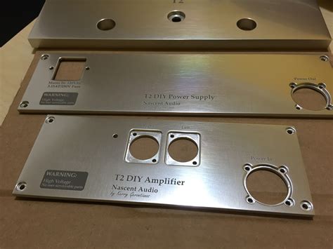 High End Audio Amplifier Aluminum Face Plate Laser Engraving